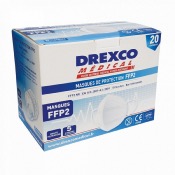 Masque de protection respiratoire ffp2 noir - Drexco Médical