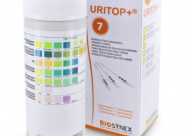 Bandelettes Urinaires 7 Paramètres Uritop+ par 100
