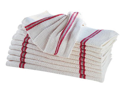 Serpillières Extra Blanches Gaufrées 50 x 100 cm Lot de 2