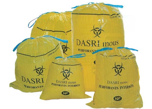 Sacs Poubelles DASRI Déchets Infectieux 100 Litres par 250