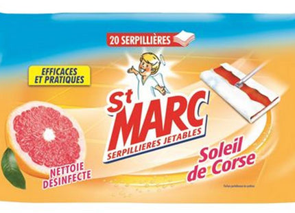 Serpillières Jetables Saint Marc Soleil de Corse Sachet de 20