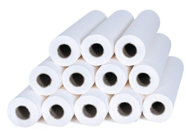 Draps d'Examen Papier Lisse Blanc 50x35 cm 20 cartons