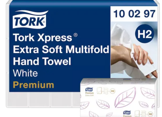 Essuie-Mains Enchevêtrés Extra Doux Premium 2100 Feuilles Tork