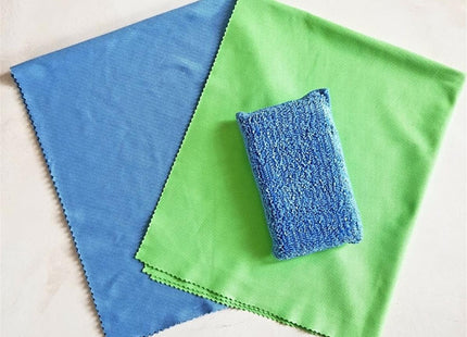 Chiffonnettes Microfibres Premium Bleues 36 x 32 cm Lot de 5