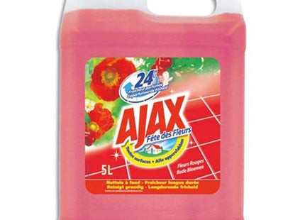 Détergent Multi-Usages Ajax Fleurs Rouges 5 Litres