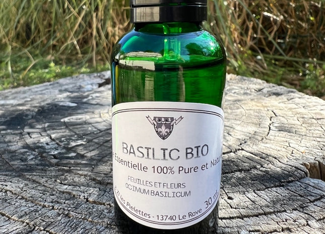 Huile Essentielle Basilic Bio 30 ml 100 % Pure et Naturelle