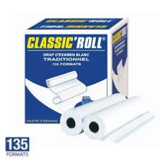 Draps d'Examen Papier Lisse Blanc 50x35 cm
