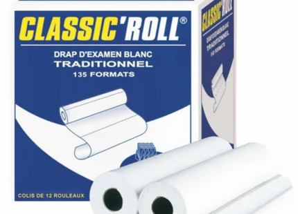 Draps d'Examen Papier Lisse Blanc 50x35 cm