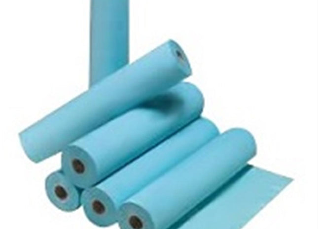 Draps Imperméables Plastifiés Bleus 50x114cm par 6 Rouleaux Hartmann