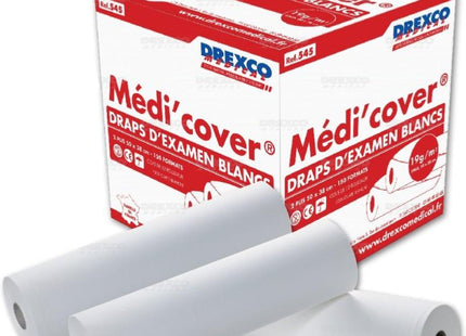 Draps d'Examen Papier Lisse Blanc 50x35 cm 20 cartons