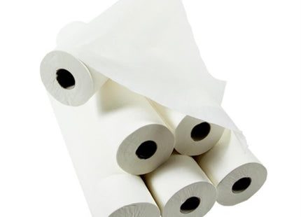 Draps d'Examen Papier Jetables 50x190 cm par 6 Gros Rouleaux Compacts