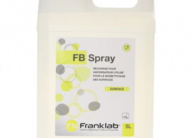 Désinfectant Détergent Surfaces Sans Alcool FB Spray 5 Litres