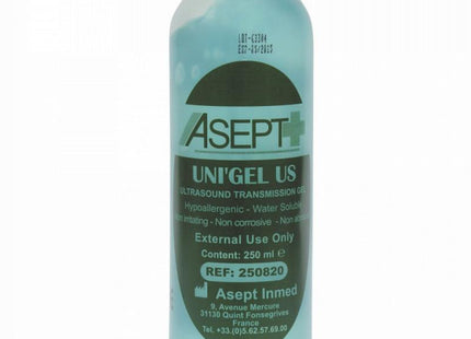 Gel Ultrasonique Bleu Uni'gel US Asept 50 ml