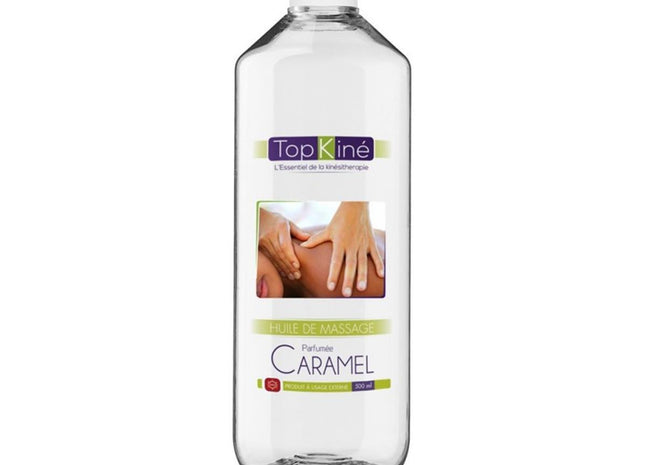 Huile de Massage Parfumée au Caramel Top'Kiné 500 ml