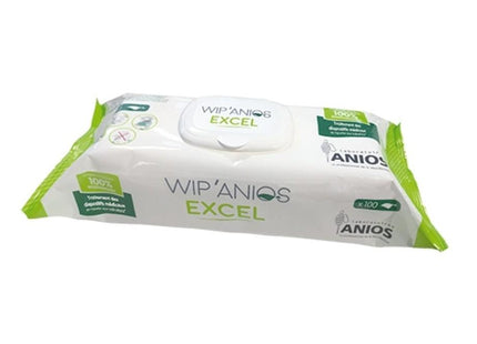 Lingettes Désinfectantes Wipp Anios Excel Sachet de 100