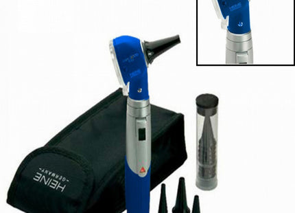 Otoscope Fibre Optique Mini 3000 Heine Bleu Trousse Complète